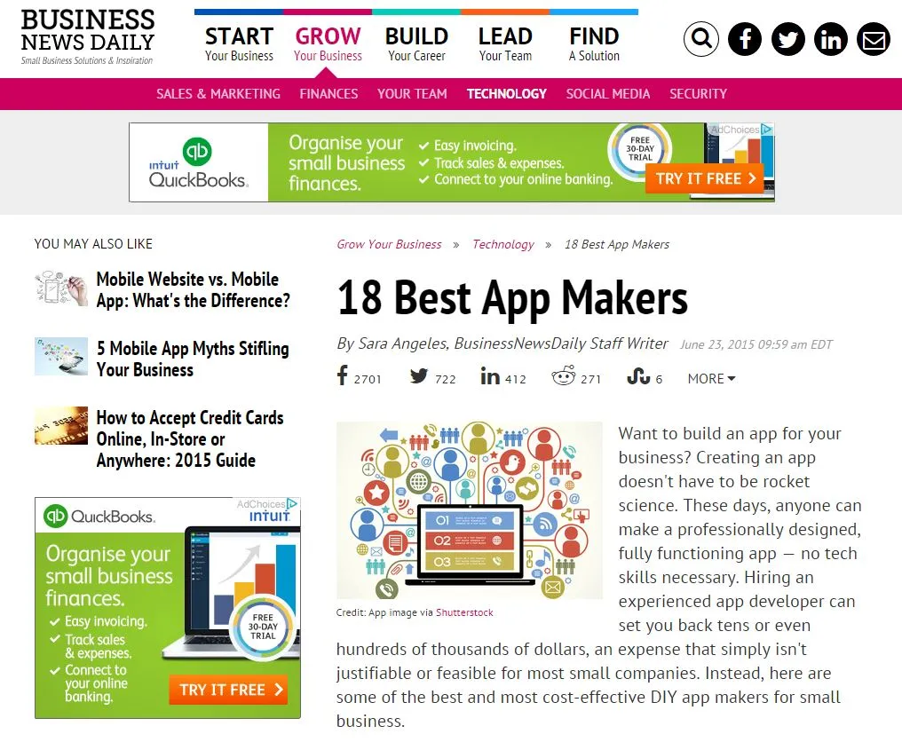 Business News Daily feature