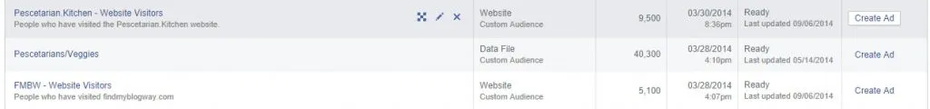 Facebook Custom Audiences