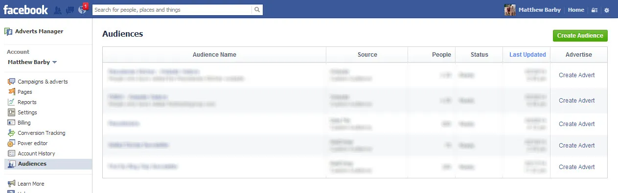Facebook custom audiences