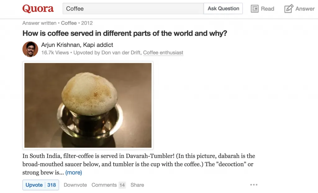 Finding Questions Quora