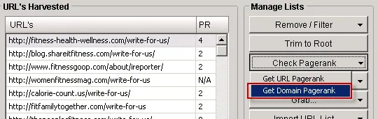 Grab the PageRank of Domains With ScrapeBox