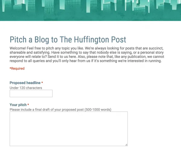 Huffington Post Pitch