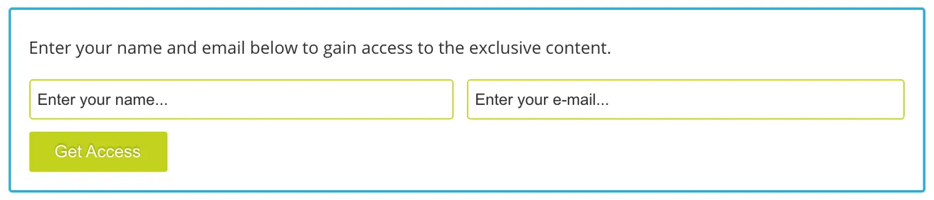 Example of locked content