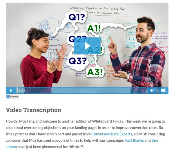 Moz Video Transcripts