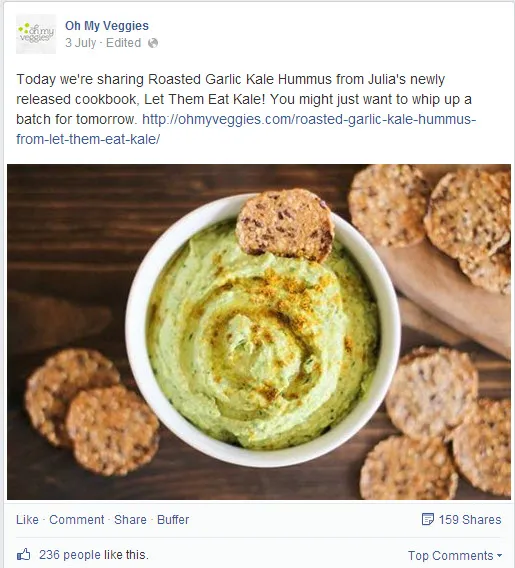 Oh My Veggies Facebook