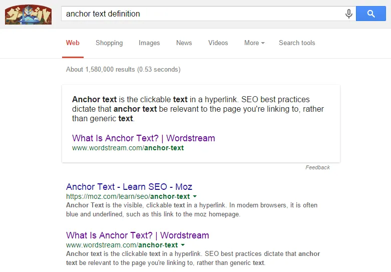 Google Quick Answer box