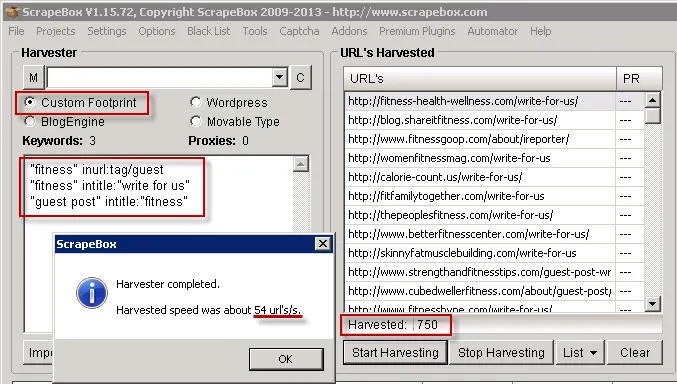 Scrapebox URL Scraping