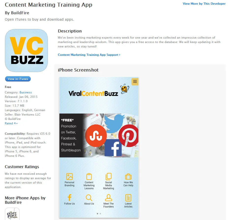 Viral Content Buzz app
