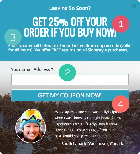 Wishpond Discount Popup